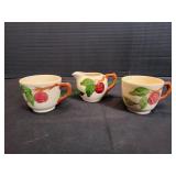 (2) Franciscan Apple Teacups / Creamer