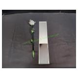 Glass Rose on Mirror