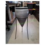 33.5" Terra Cotta Planter on Stand