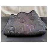 50x50 Shabby Chic Black Skull Blanket