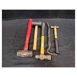 (4) Hammers & (1) Pry Bar
