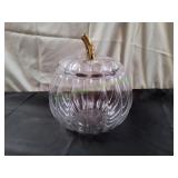 13" Glass Pumpkin Soup Tureen