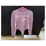 PLT Ski Purple Wool Knitted Bodysuit, Sz XL