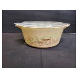 Vtg Pyrex Forest Fancies Mushroom Casserole Dish