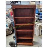 Golden Oak Wooden Bookshelf