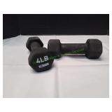 Pair of Series 8 4lb Dumbbells