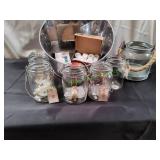 15" Threshold Metal Bucket w/ Jars & Lights