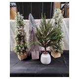 (4) 25" Christmas Tree Decorations