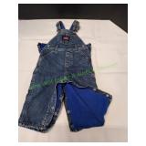 Infant Old Navy Lined Overalls, Sz 6-12mos