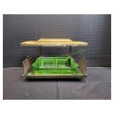 Vintage Brass & Pottery Trolly Car Planter