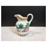 Vtg Chinoiserie Pitcher w/ Pagoda Design