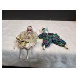 Mary Fassel Bean Bag Stuffed Doll w/Harlequin Doll