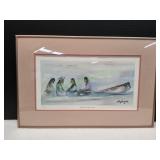 23x15 Waiting for the Tide to Come by DeGrazia