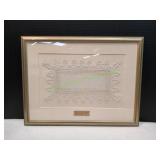 22x16.5 Framed Handmade Bobbinlace
