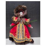 20" Russian Porcelain Doll, Traditional Folk