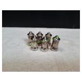 Vtg Petite Sterling Silver Salt & Pepper Sets