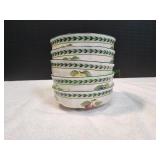 (5) French Garden Fleurence Cereal Bowls