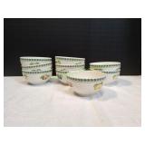 (9) French Garden Fleurence Rice Bowls