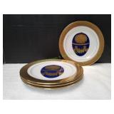 (4)8.5" Muirfield Magnificence 9136 Salad Plates
