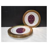 (4)8.5" Muirfield Magnificence 9136 Salad Plates