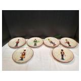 (11) 8.5" Williams-Sonoma Nutcracker Plates