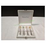 Harry & David Silver Plate Enameled Spoons in Box