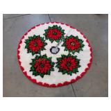 Poinsettia Christmas Tree Skirt