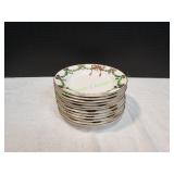 (12)8.25"Royal Copenhagen Star Fluted Salad Bowls