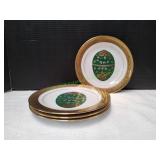 (4)8.5" Muirfield Magnificence 9136 Salad Plates