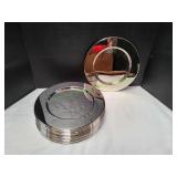 (16) 11.5" Silver-Plated Metal Chargers