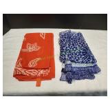 (2) Vtg Silk Scarves