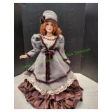 Vtg 22" Porcelain Doll
