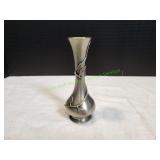 Vtg 8.25" Etain French Small Metal Vase