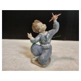 6.5" Nao by Lladro Boy w/ Toy Jet Figurine