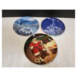 (3) 7.75" Holiday Decorative Plates