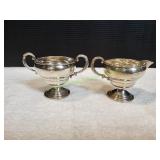 Garden Silversmiths Sterling Creamer & Sugar