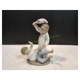 9" Nao by Lladro Pillow Fight Figurine