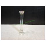 Vtg 8" Iridescent Glass Bud Vase