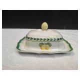 French Garden Fleurence Covered Butter Dish