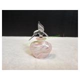 Vtg Blown Glass Hummingbird Perfume Bottle
