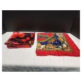 (2) Vtg Silk Scarves
