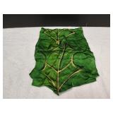 Vtg Leaf Pattern Silk Scarf