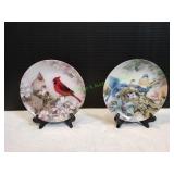 (2) 8.5" 1989 Lena Liu Decorative Plates
