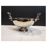 Large Reindeer Silver-Plated Bowl