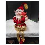 Vtg Posable Shelf Setting Elf
