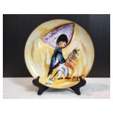 10.5" My First Horse Ted DeGrazia Plate w/ Stand