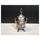 Vtg 10" Meriden 1924 Silver-Plated Urn w/ Lid