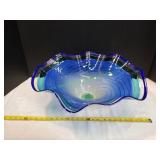 La Chaussee 23" Blown Glass Decorative Bowl