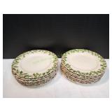 (12) 10.5" Pier-1 Winter Wonders Dinner Plates