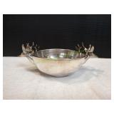 Large Reindeer Silver-Plated Bowl